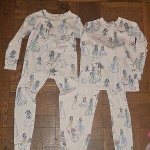Disney PRINCESS gap Organic Pajamas Sz 5